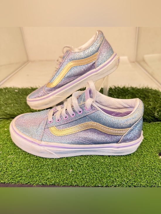 Vans Other - Vans Kids Iridescent Lavender and Gold Glitter Low-Top Sneakers
